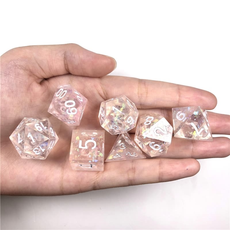 Sakura pink sharp dice set (2)